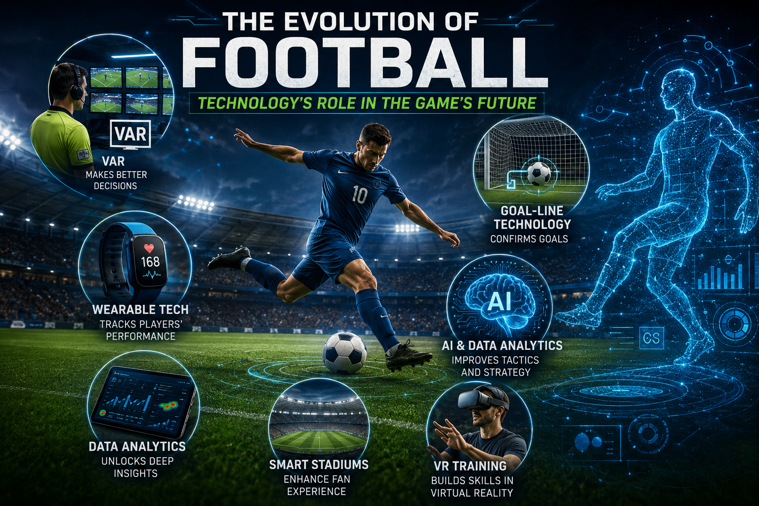 Football technology infographic